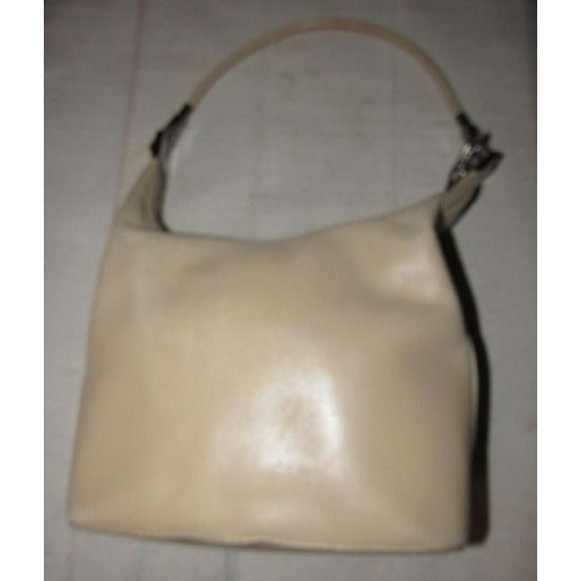 Gucci Vintage Ivory Leather Hobo Bag