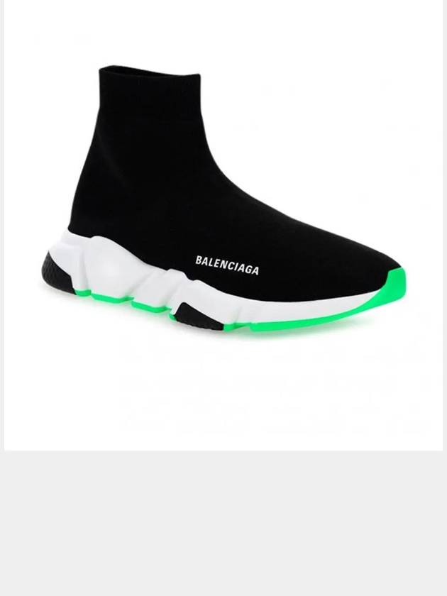 Luxury Balenciaga Trending 2026 Speed Runner High Top Sneakers Black Green