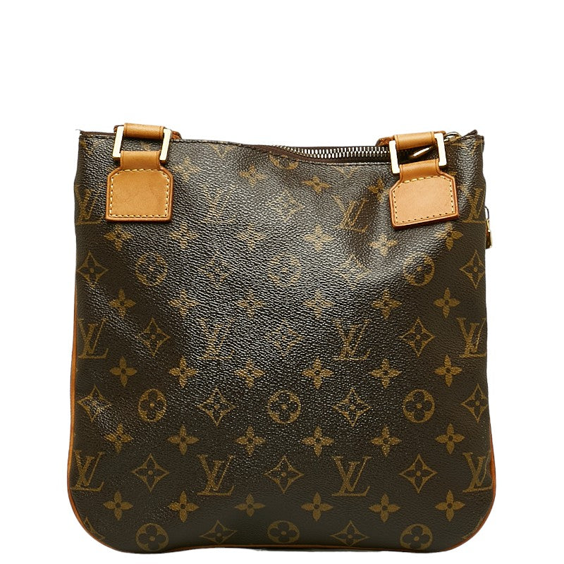 Louis Vuitton Monogram M40044 Shoulder Bag PVC/Leather Brown