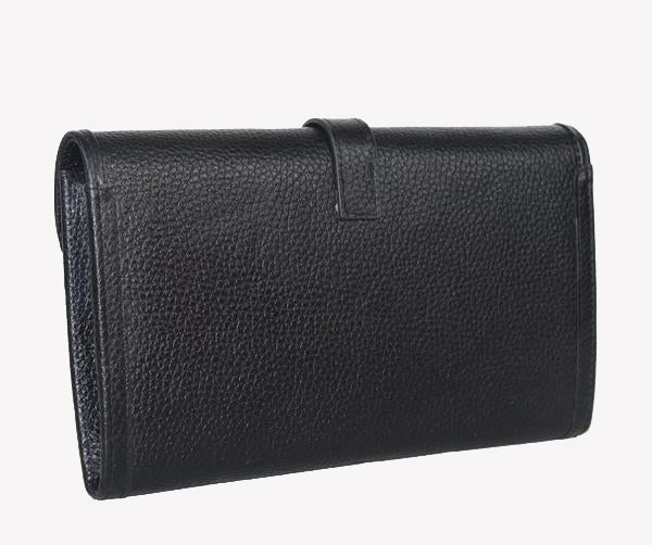 Luxury Hermes Wallet H1528 Ladies Wallet Black