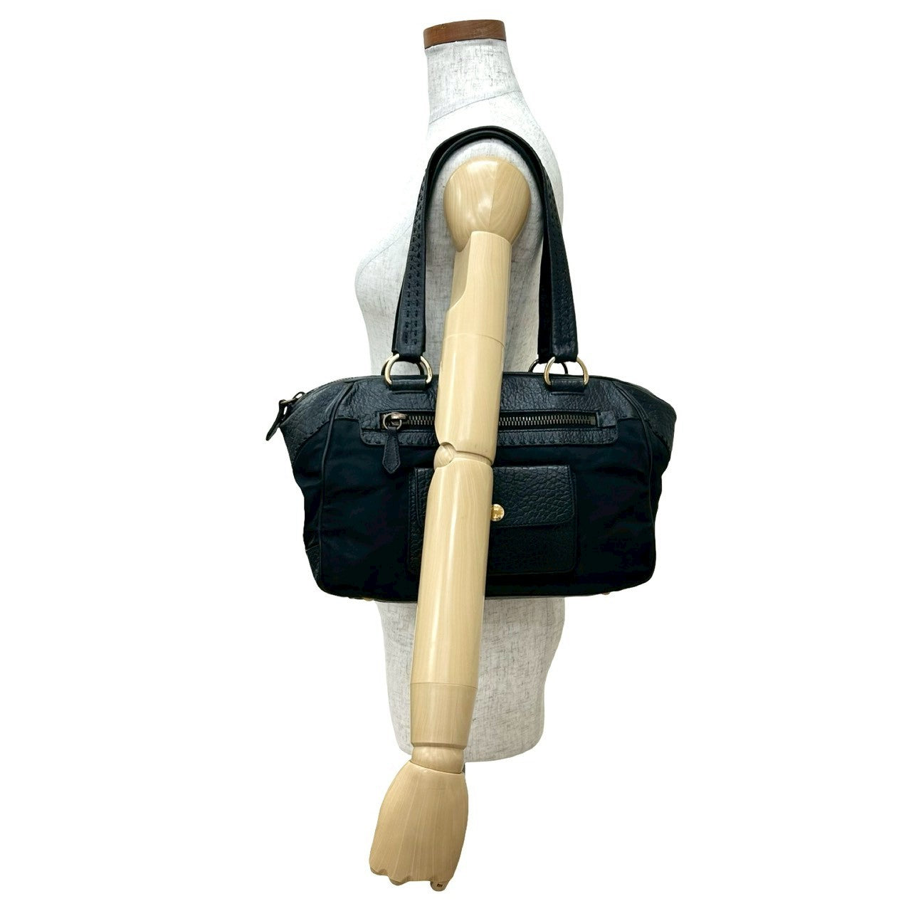 Prada Tessuto Nylon Leather 2way Bag