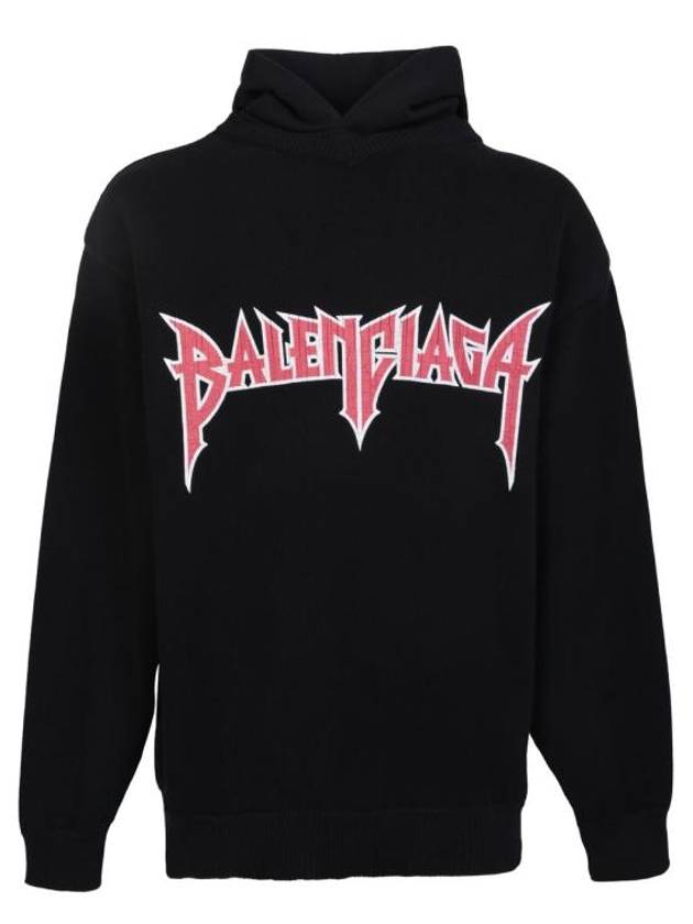 Luxury Balenciaga Trending 2026 Logo Hoodie Black