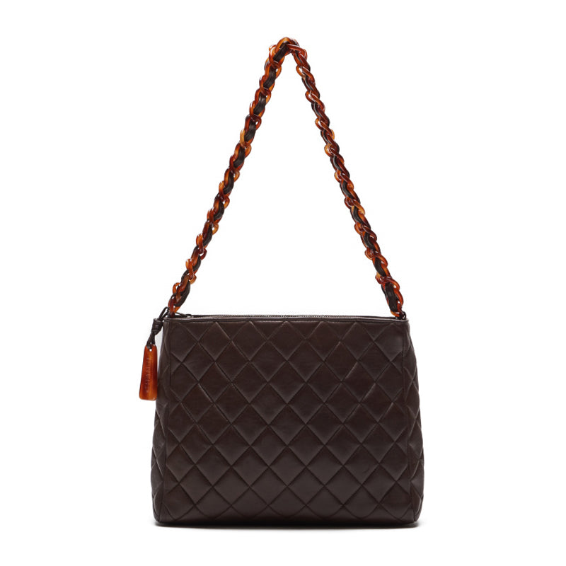 CHANEL CHANEL Matrasse Loveel Double Chain Shoulder  Logo Charm  Brown Shoulder Bag Mini Shoulder Bag  Bag Hybrid ? Ship? Ladies  Online