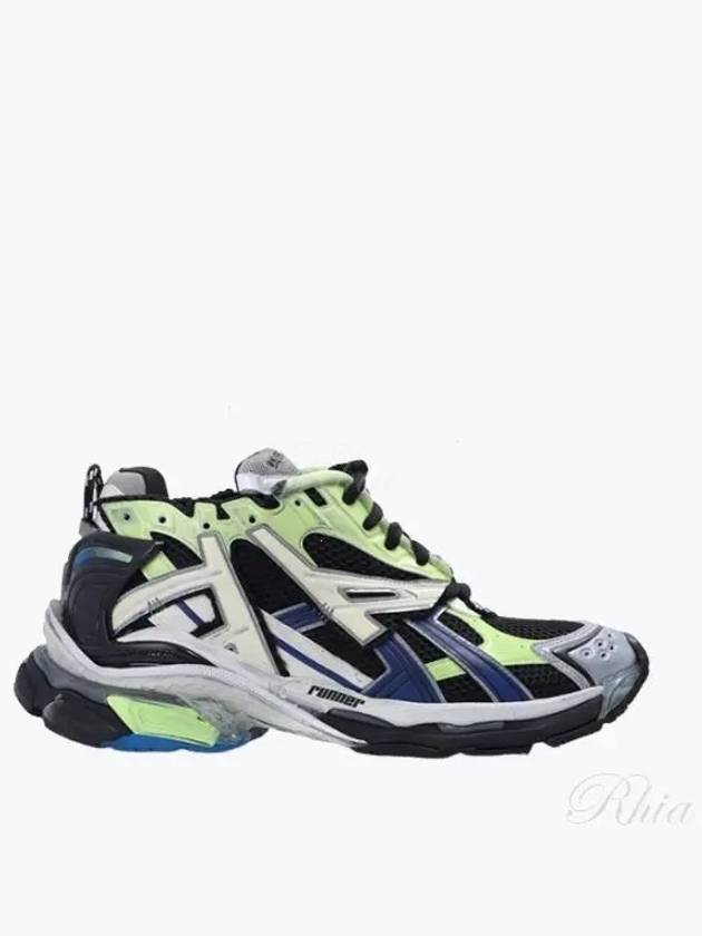 Luxury Balenciaga Trending 2026 Runner Low Top Sneakers Green Black Blue