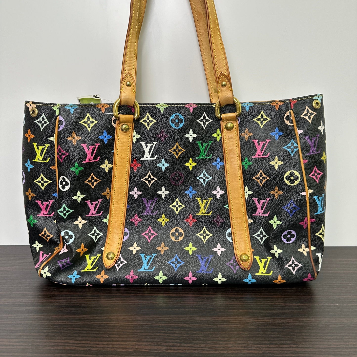 Louis Vuitton Black Monogram Multicolor Aurelia GM Tote Bag LB121412