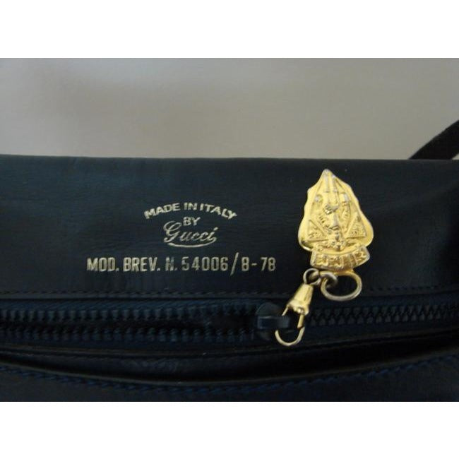 Gucci Envelope Leather Top Handle Shoulder Bag