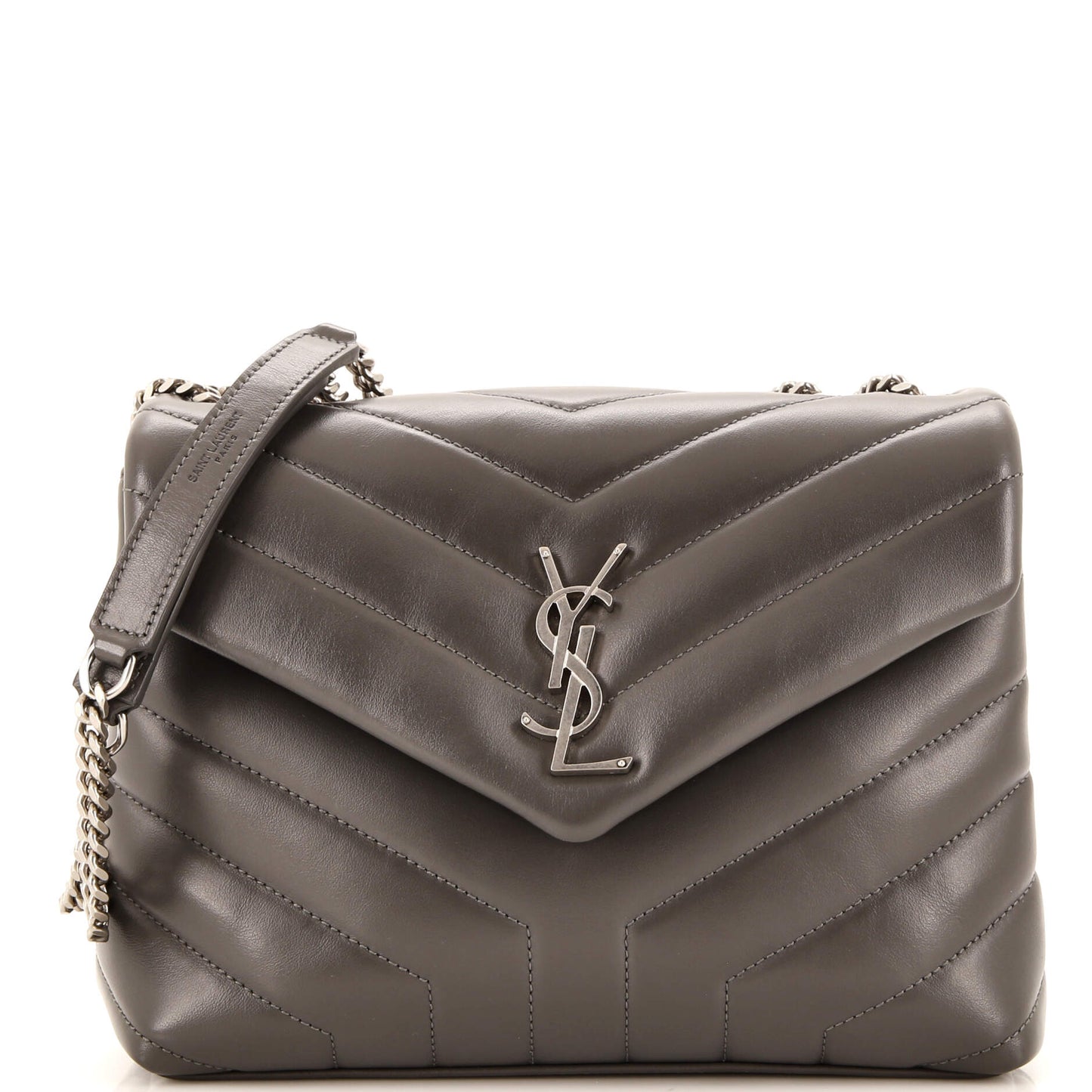 Luxury Saint Laurent Trending 2025 Loulou Shoulder Bag Matelasse Chevron Leather Small