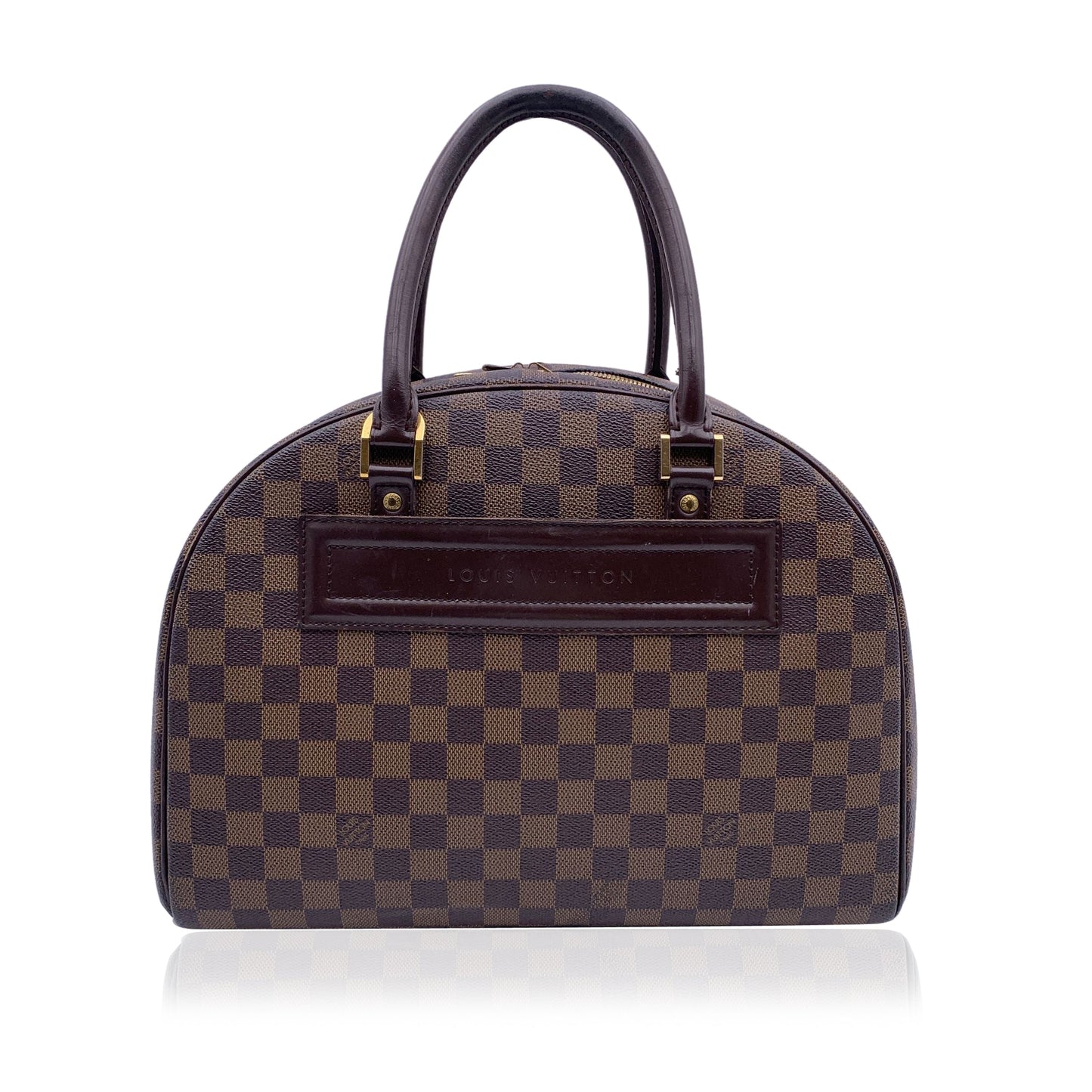 LOUIS VUITTON Damier Ebene Canvas Nolita Satchel Bag Handbag
