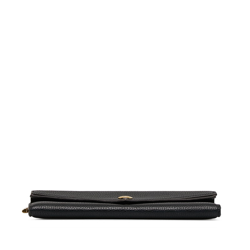 Louis Vuitton Monogram Portfolio Double V Long Wallet M64319 Black Brown PVC Leather Louis Vuitton