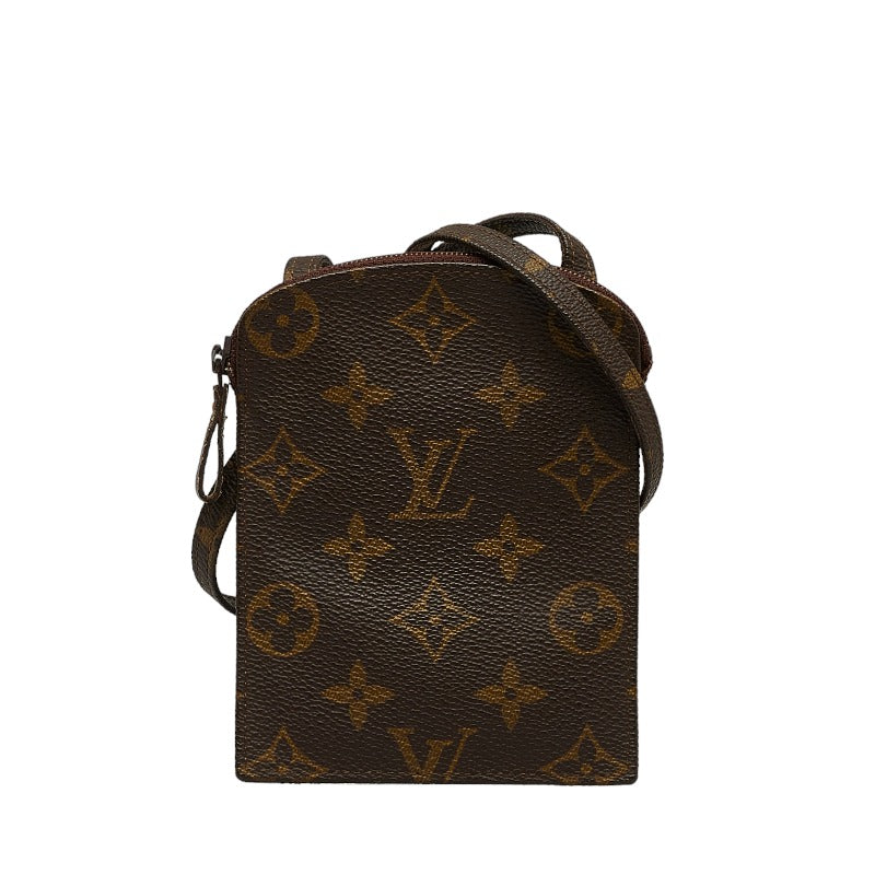 Louis Vuitton Monogram  Secret Shoulder Bag Pocket M45484 Brown PVC Leather  Louis Vuitton
