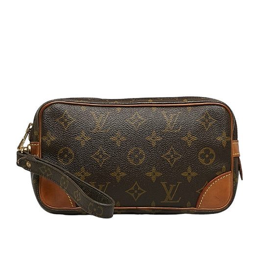 Louis Vuitton Monogram Marly Dragon PM Second Bag M51827 Brown PVC Leather Louis Vuitton