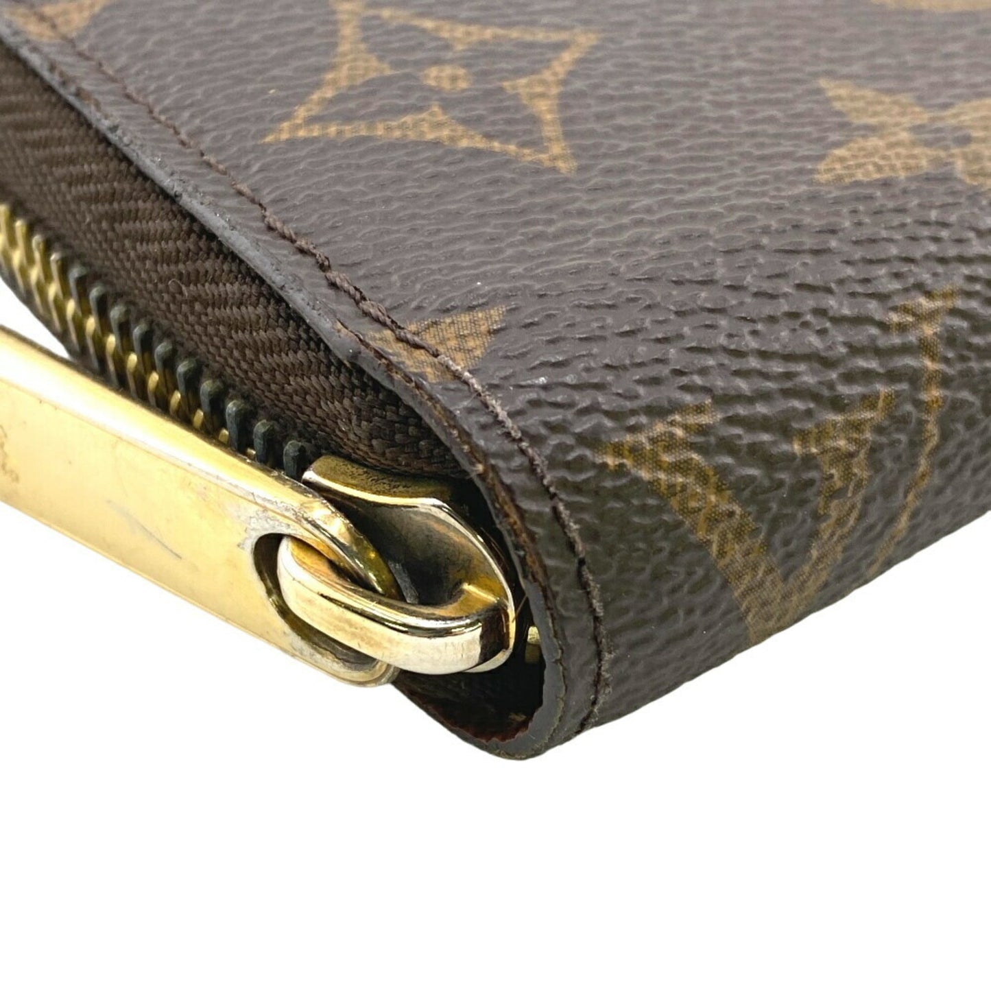 Louis Vuitton Monogram Leather Long Wallet (Bi-Fold)