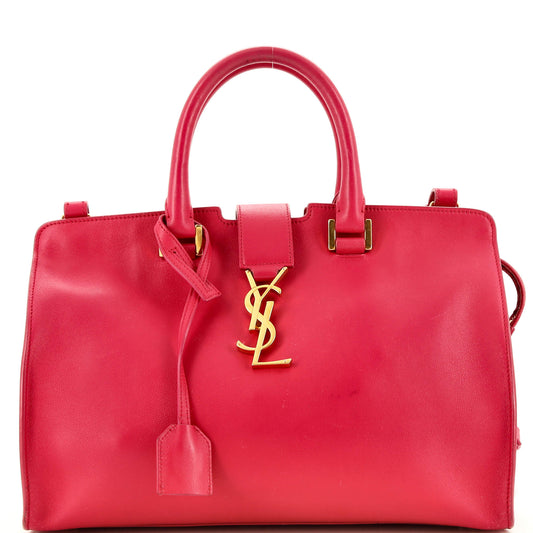 Luxury Saint Laurent Trending 2025 Monogram Cabas Leather Small