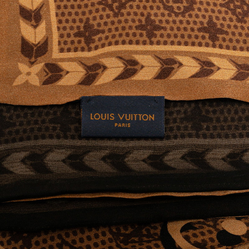 Louis Vuitton Monogram Shirt Brown Silk Louis Vuitton