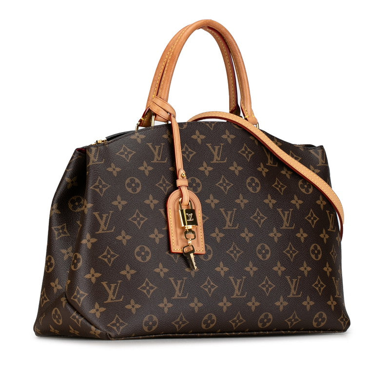 Louis Vuitton Monogram Grand Paré MM Handbag 2WAY M45898 Brown PVC Leather Louis Vuitton
