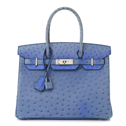 Hermes Ostrich Birkin 30 Mykonos