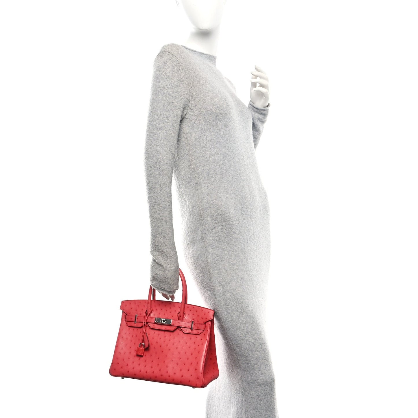 Hermes Ostrich Birkin 30 Bougainvillea
