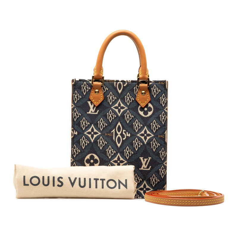 Louis Vuitton Monogram  Pitt Sacpra Handbag Shoulder Bag 2WAY M80288 Blue Canvas Leather  Louis Vuitton