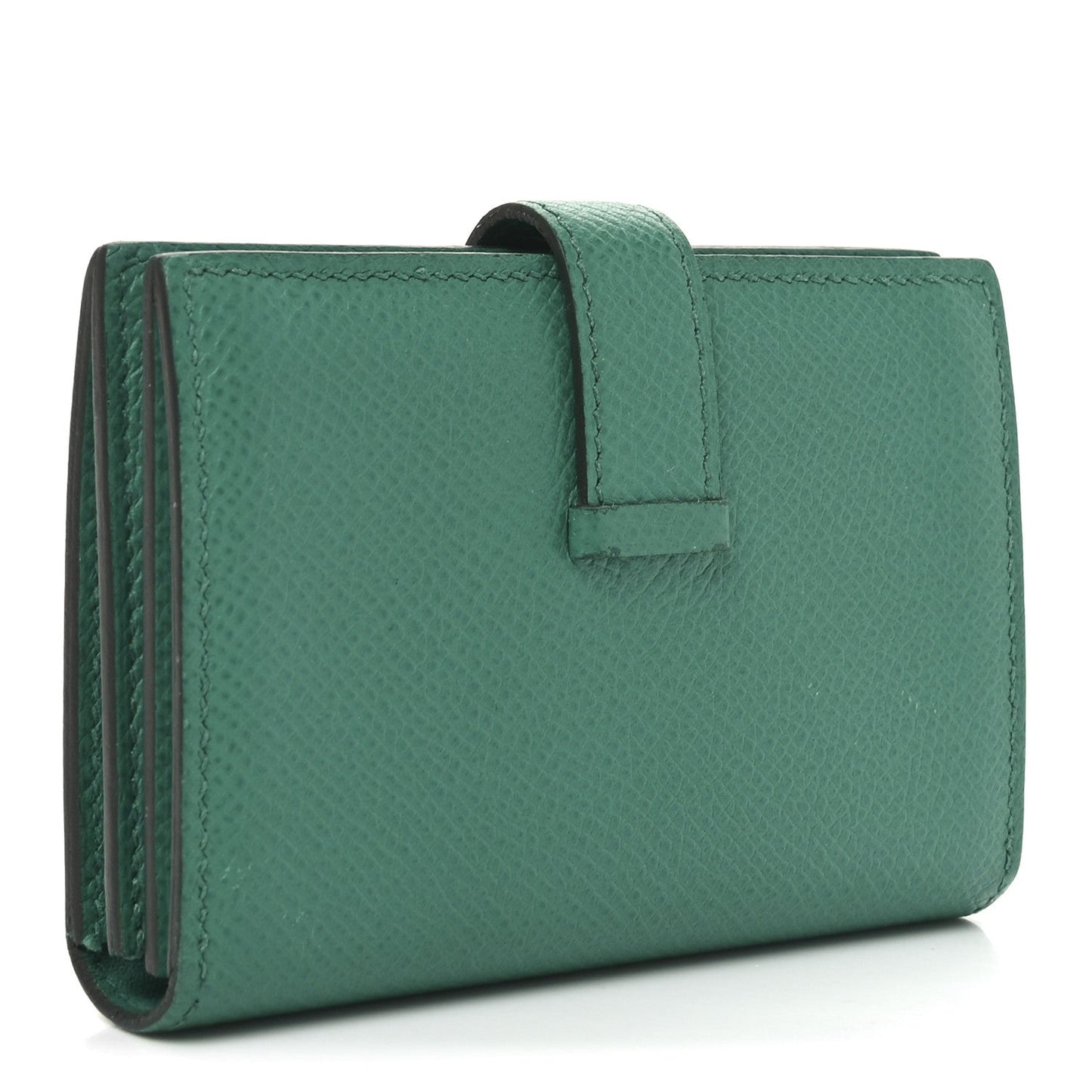 Hermes Epsom Bearn Card Holder Wallet Vert Jade