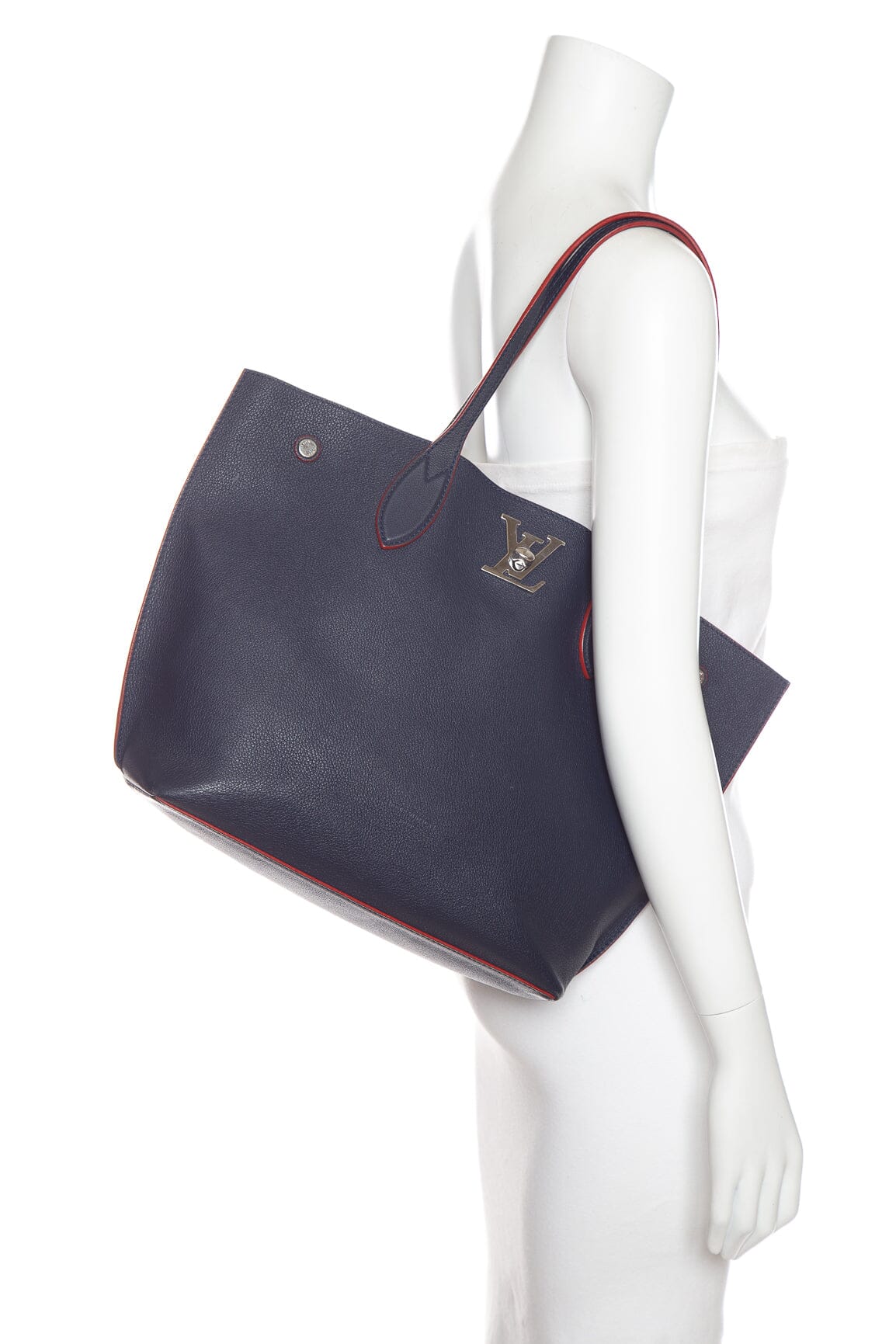 Louis Vuitton Navy LockMe Go Tote