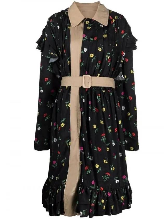 Luxury Balenciaga Trending 2026 WoMen's Reversible Belt Trench Coat Black
