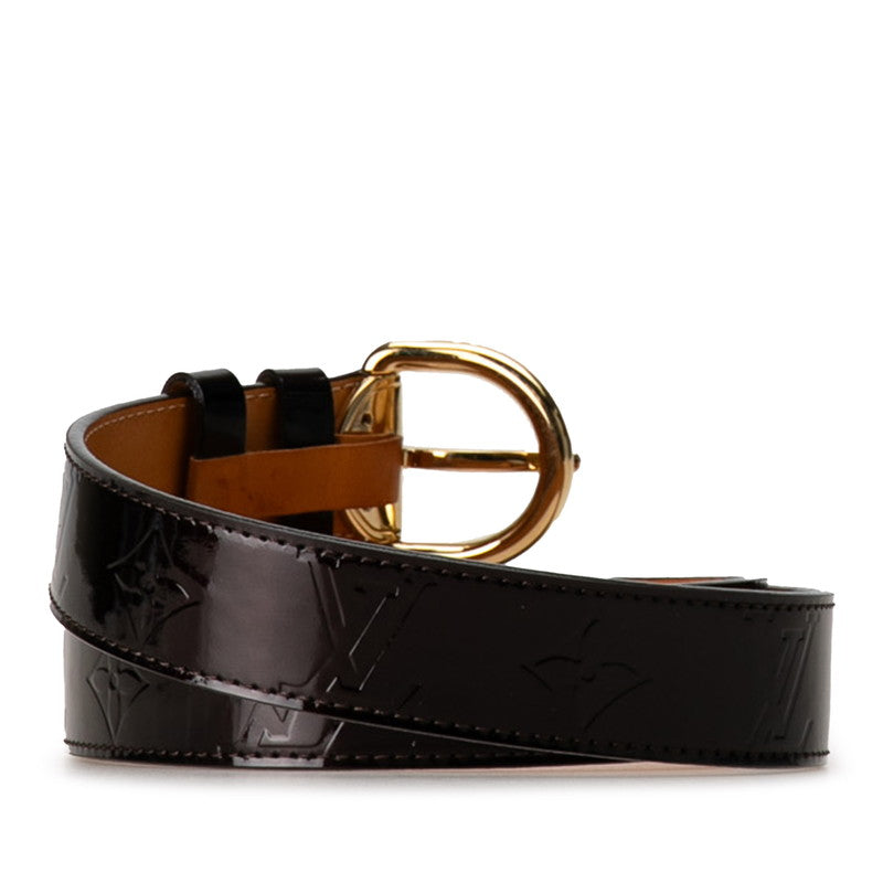 Louis Vuitton Monogram Vernis Sanctuary Belt 32/80 M6979 Amarant Pearl Patent Leather Louis Vuitton