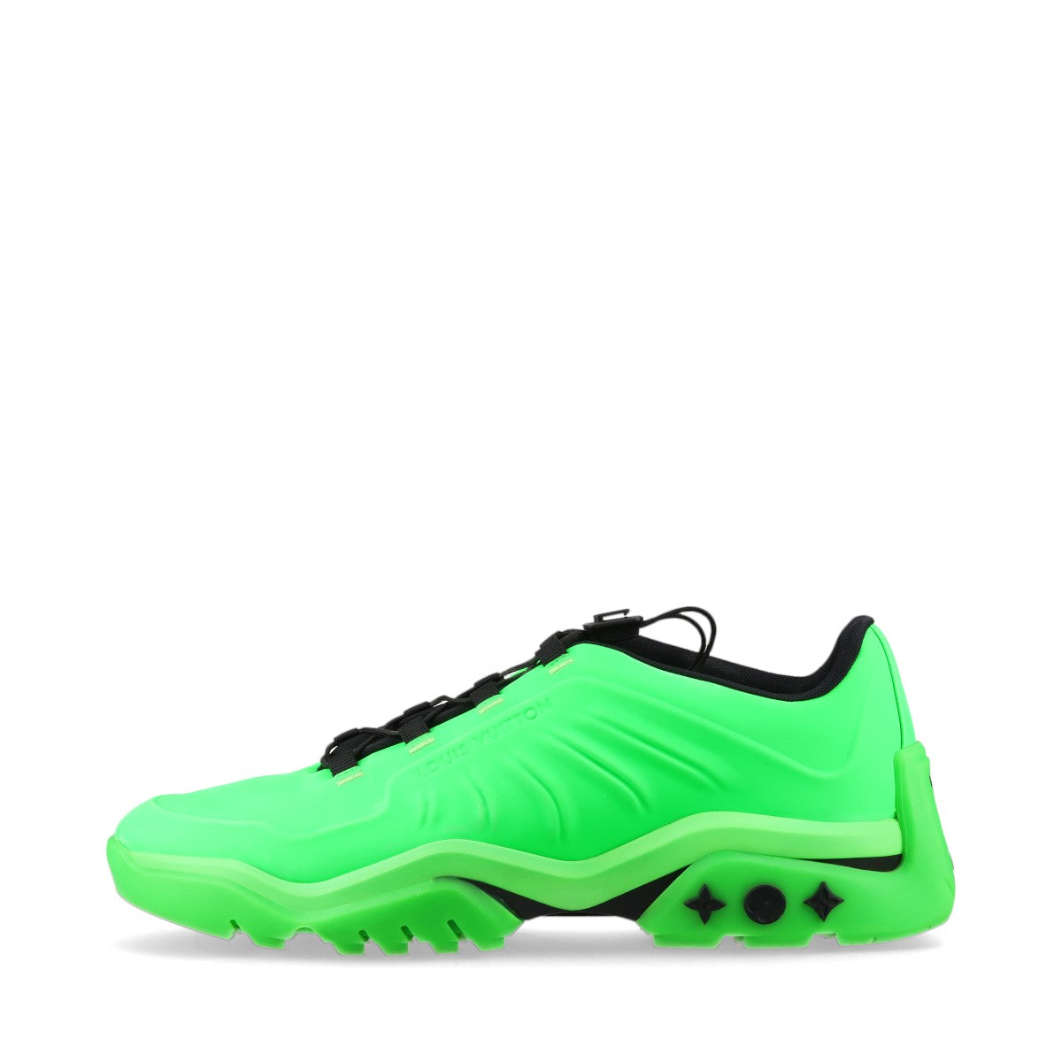 Louis Vuitton Millennium Line 21 Year Laver Trainers 9 Men Green  Black FD0251 Neon Color LV Logo  Cable Box  Bag