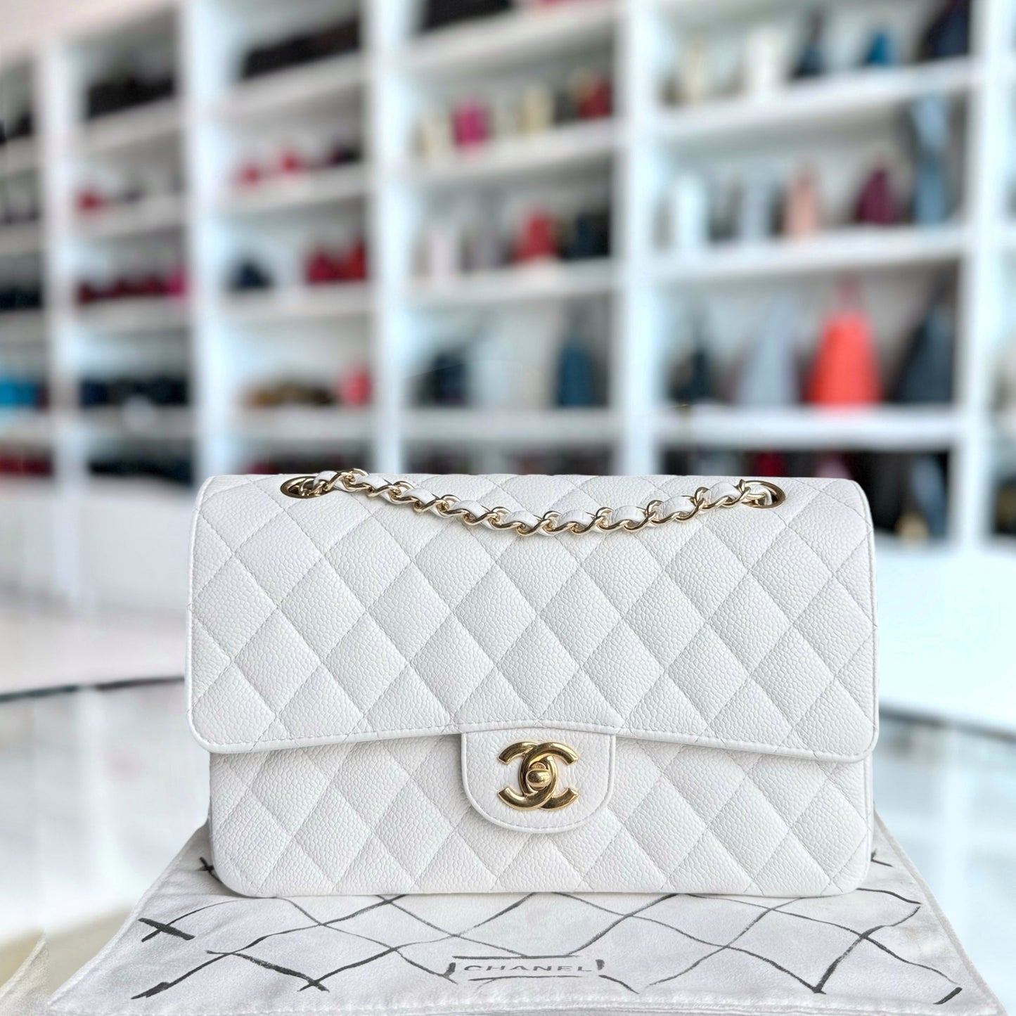 Chanel Classic Flap Medium Shoulder Bag - EworeBags