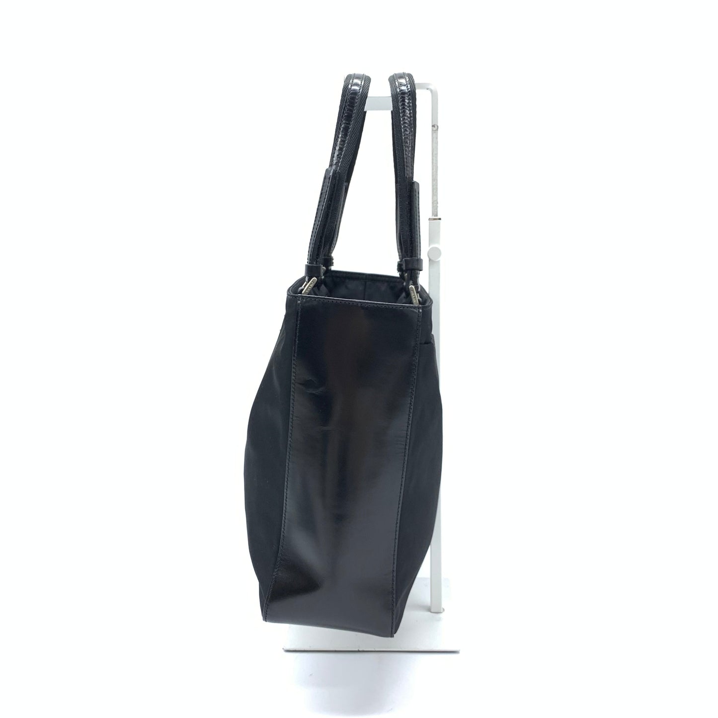 Prada Triangle Logo Nylon Tote Bag