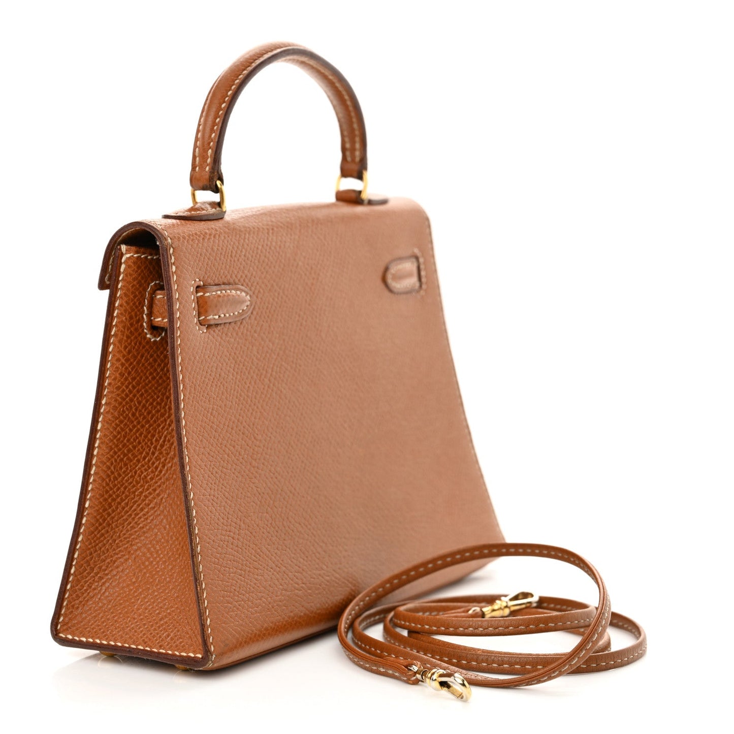 Hermes Courchevel Micro Kelly Sellier 15 Gold