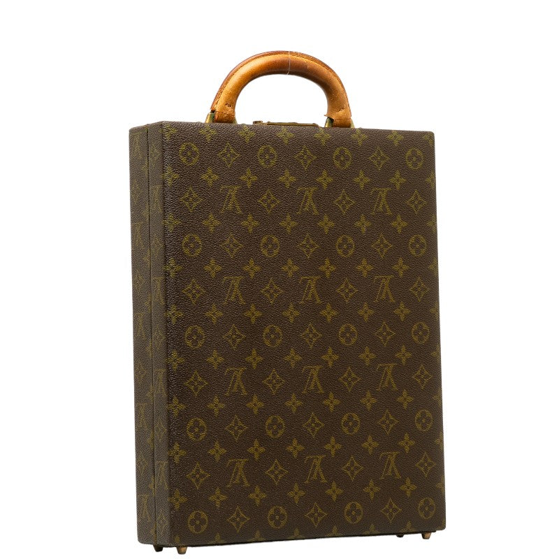Louis Vuitton Monogram Vertical Trunk Attachment Case Brown PVC Leather Louis Vuitton