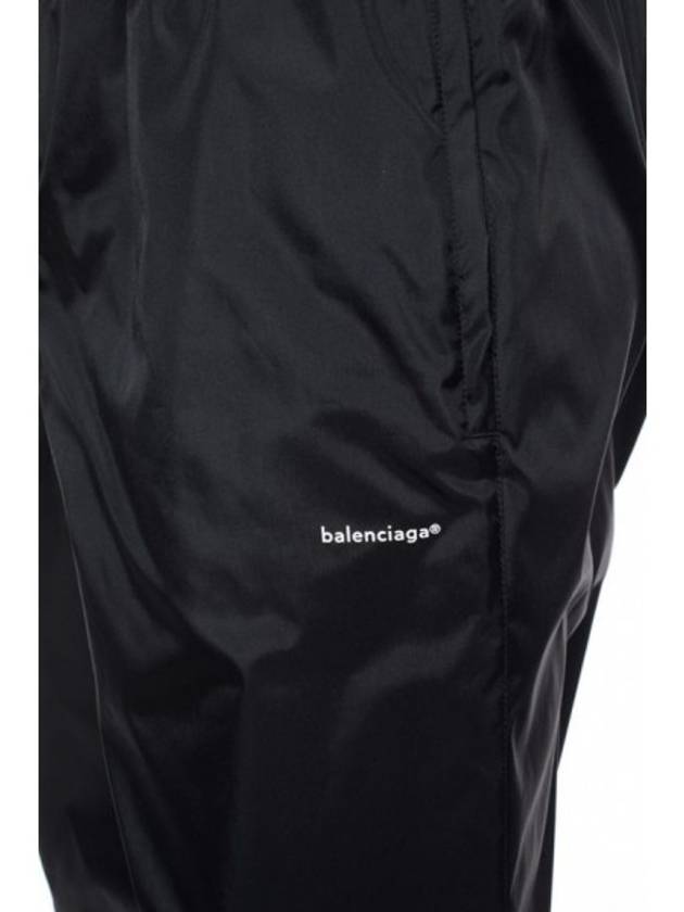 Luxury Balenciaga Trending 2026 Logo Training Track Pants Black