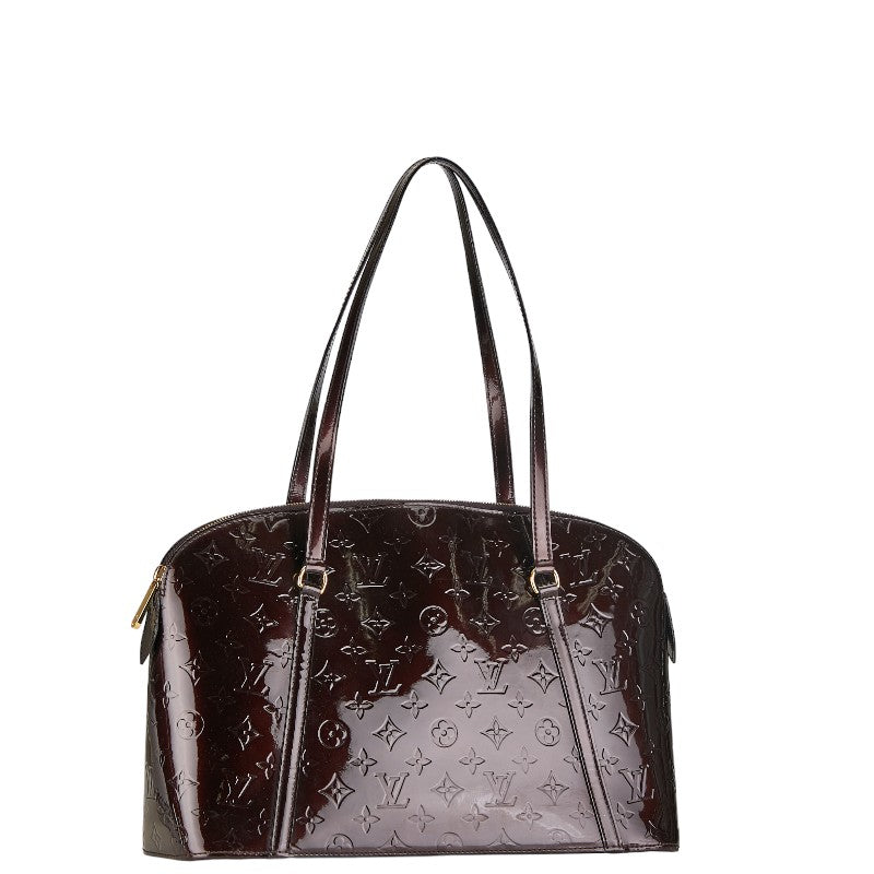 Louis Vuitton Monogram Vernis Avalon Shoulder Bag M91745 Rouge Forest Wine Red Patent Leather Louis Vuitton