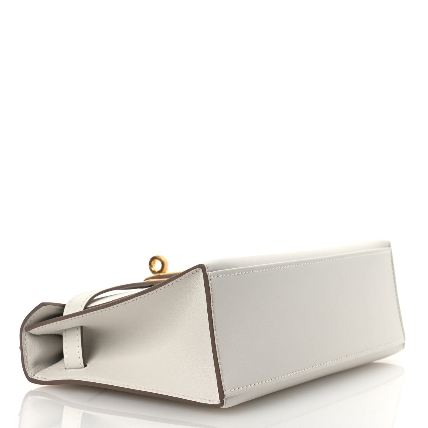 Hermes Swift Kelly Pochette Clutch Craie