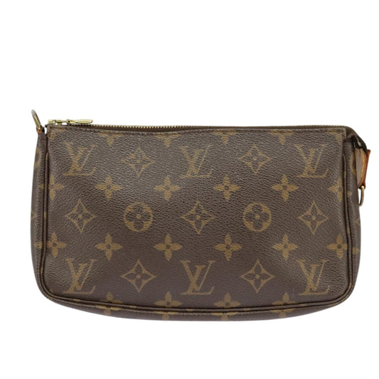 Louis Vuitton Pochette Accessoire Canvas Clutch Bag