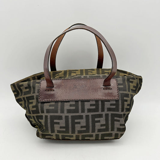Fendi Zucca FF Top Handle Bag  - Brown Handle Bags, Handbags fe8814vf