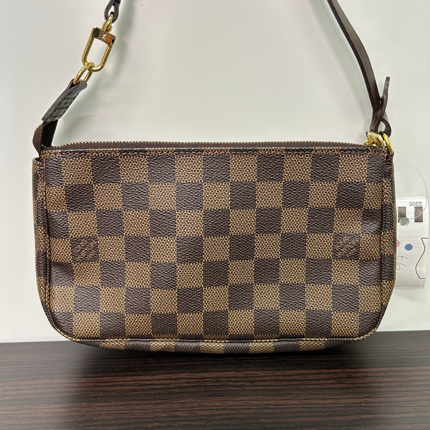 Louis Vuitton Damier Ebene Navona Pochette - Brown Handle Bags, Handbags LB115922