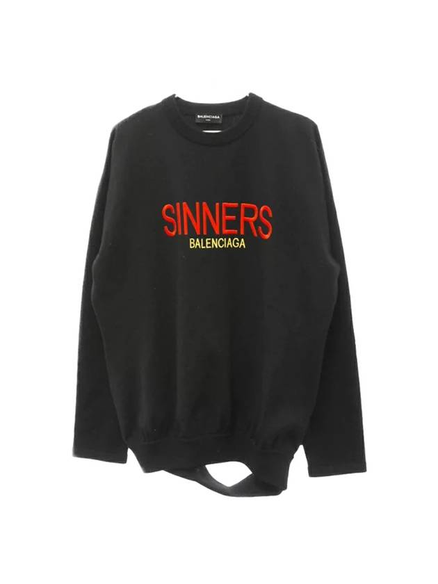 Luxury Balenciaga Trending 2026 Logo Sweatshirt Black
