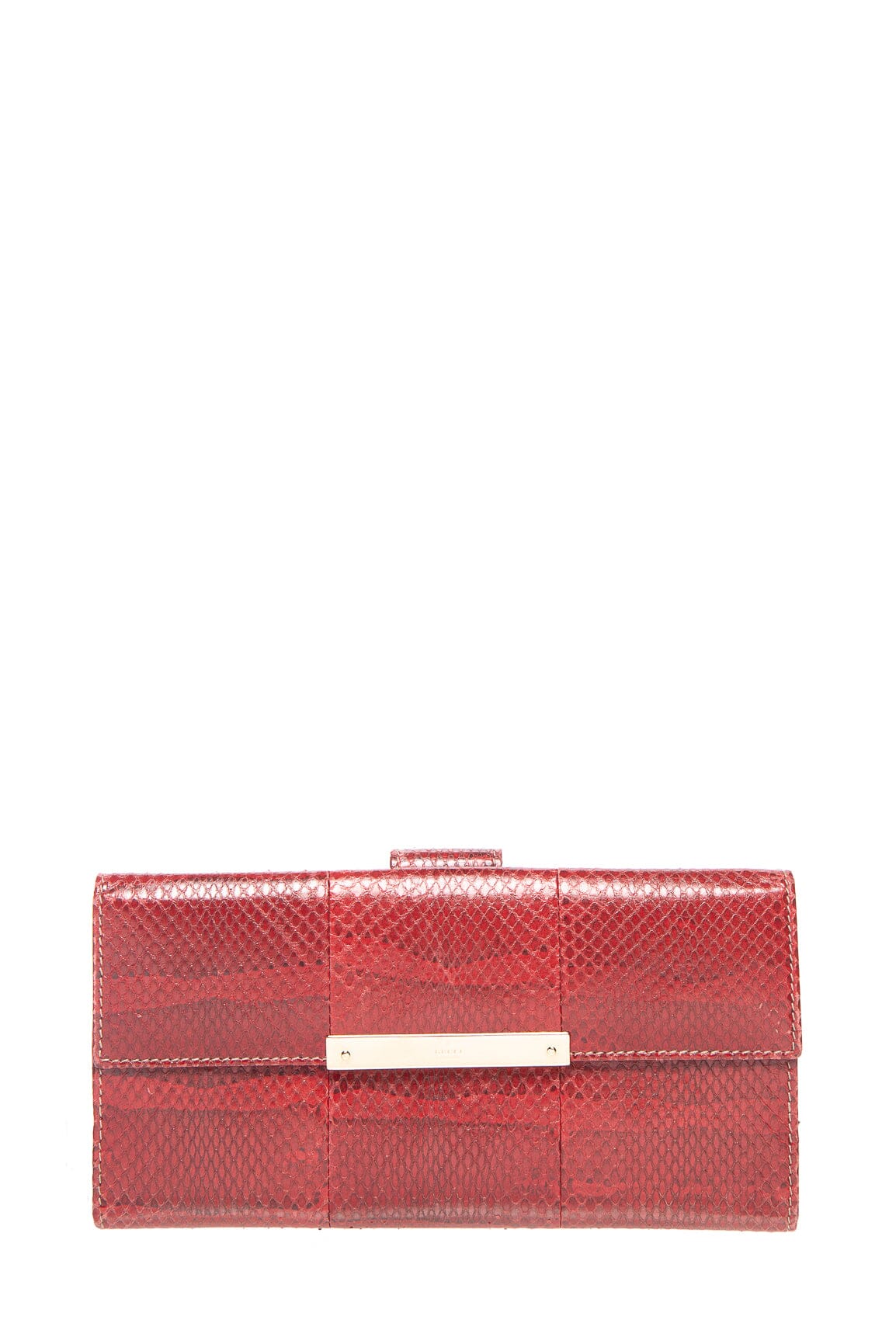 Gucci Red Snakeskin Wallet