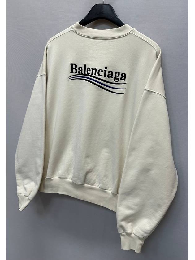 Luxury Balenciaga Trending 2026 Wave logo embroidered sweatshirt