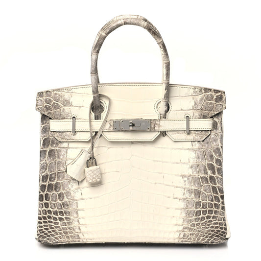 Hermes Matte Niloticus Crocodile Himalaya Birkin 30 Blanc