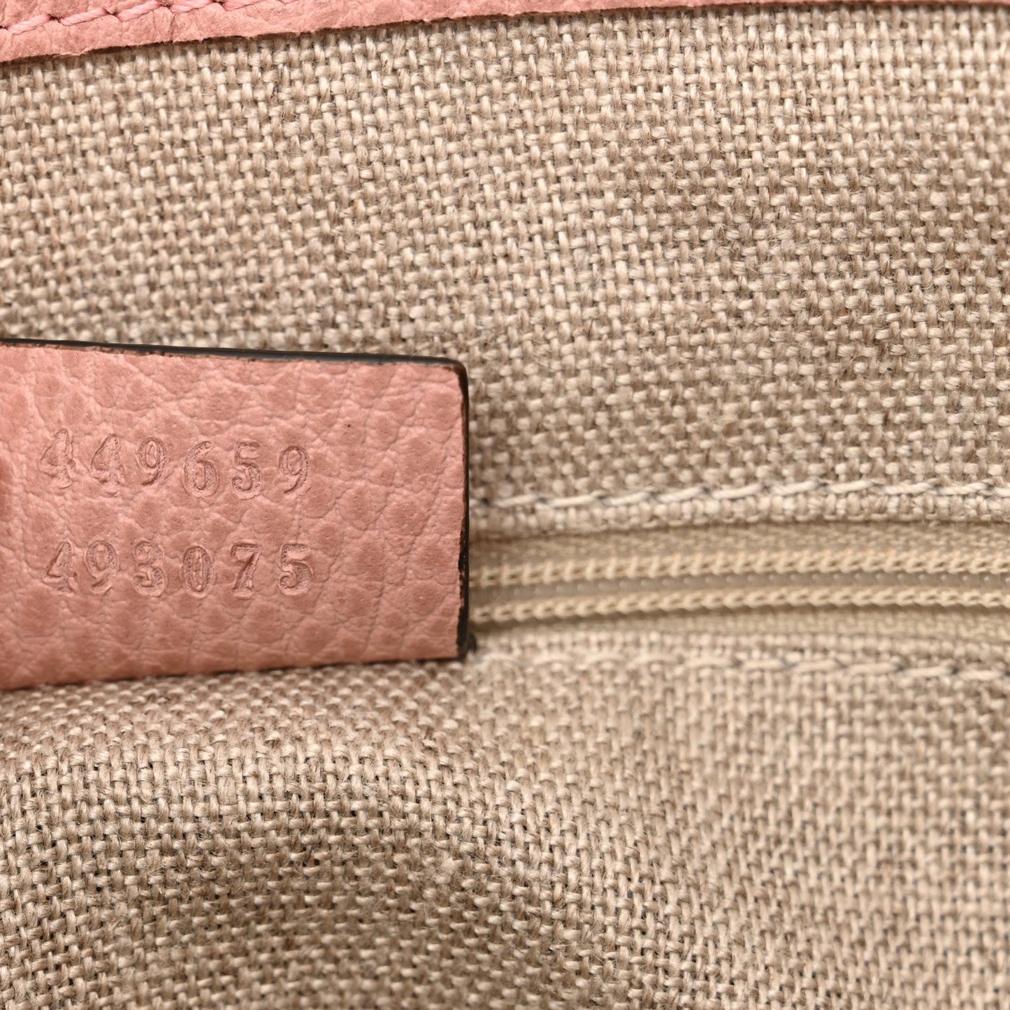 Gucci Dollar Calfskin GG Charm Satchel Soft Pink