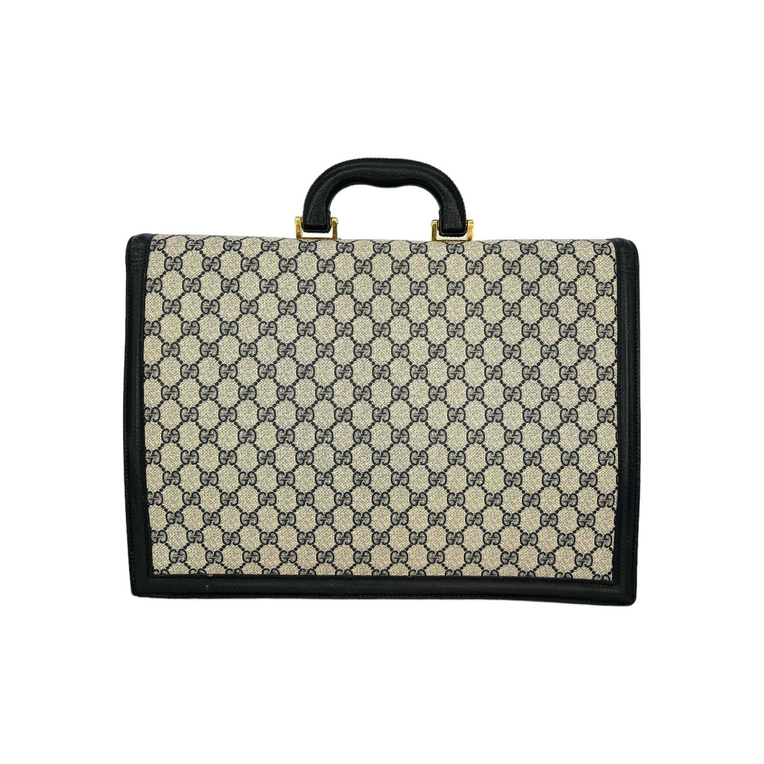 Gucci Leather Canvas Shoulder Bag