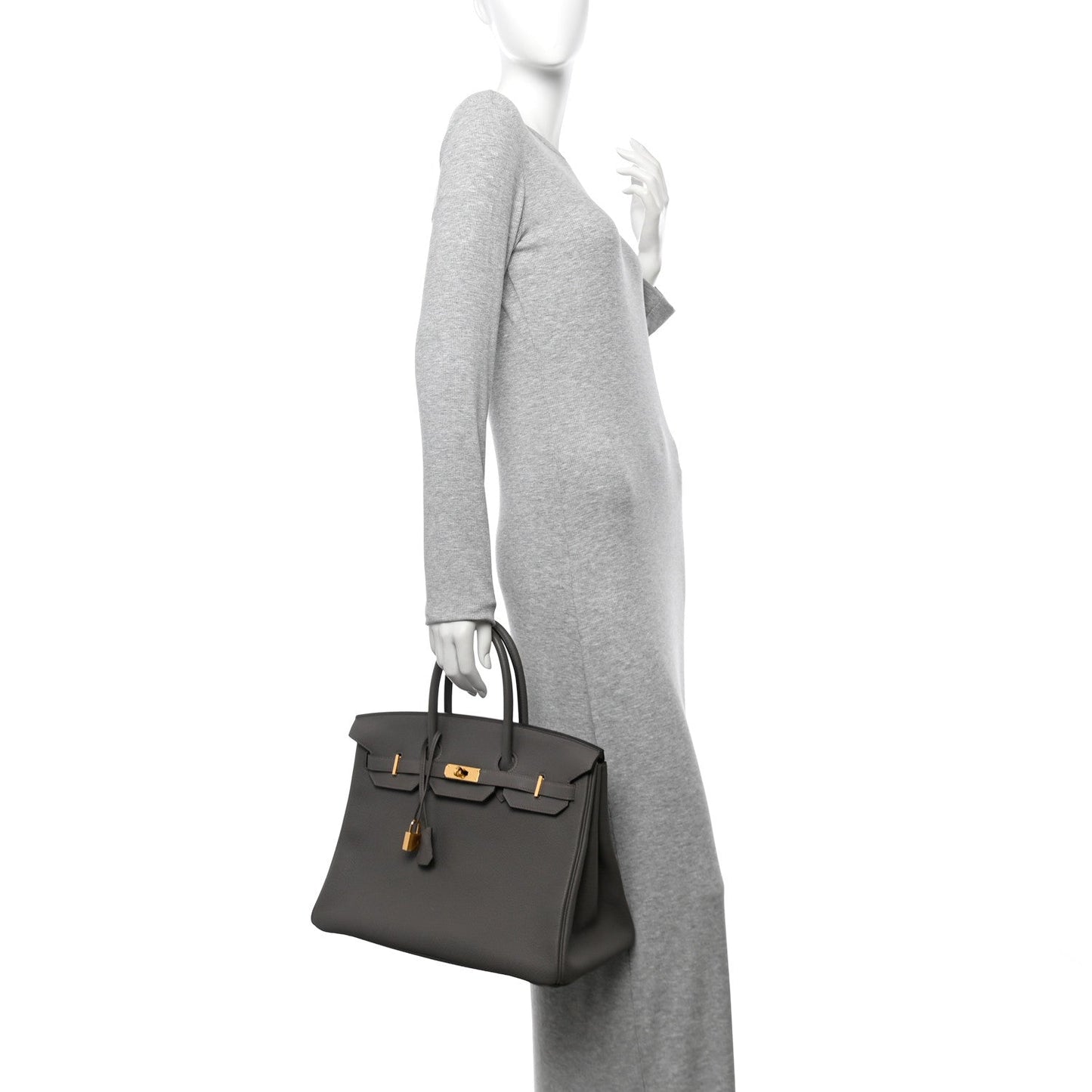 Hermes Togo BIRKIN 35 Etain