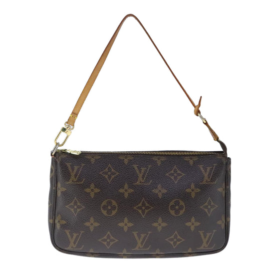 Louis Vuitton Pochette Accessoire Canvas Clutch Bag