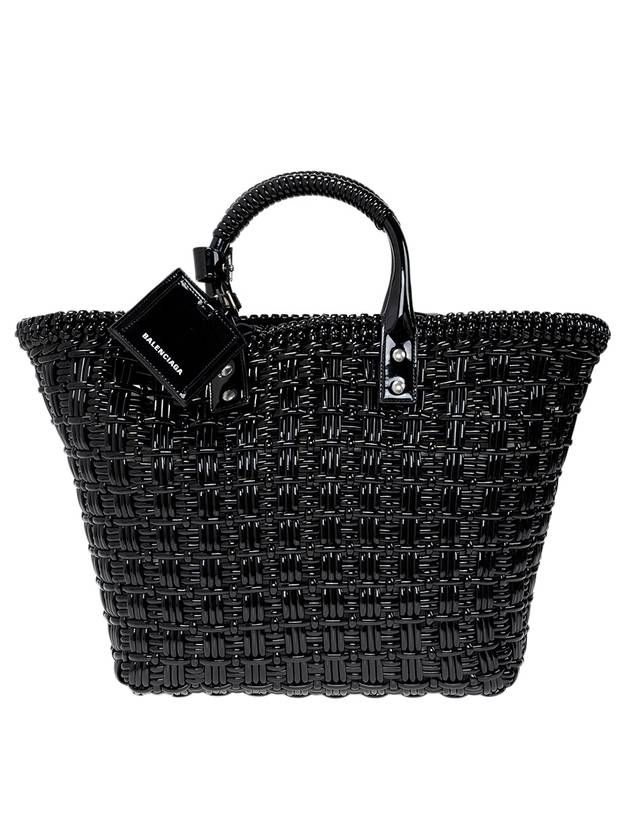 Luxury Balenciaga Trending 2026 Bistro Strap Basket Small Tote Bag Black