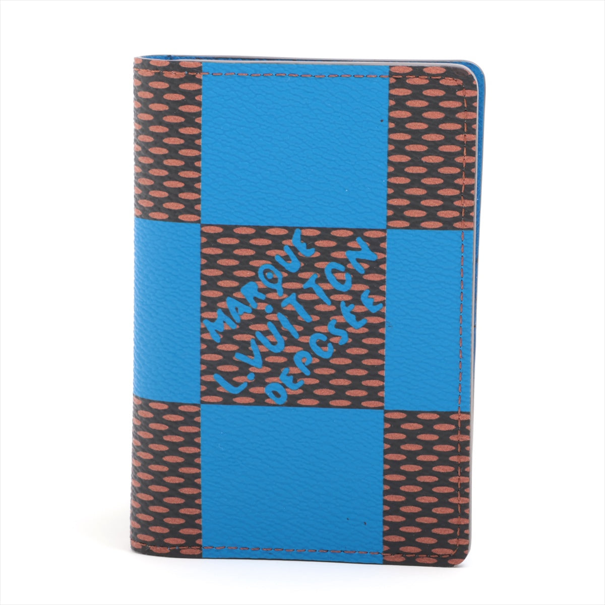 Louis Vuitton Damiepop Organizer Do Push N40543 Blue   Card Case