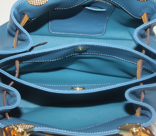 Luxury Hermes So Kelly 1080S Totes Cow Leather Yellow