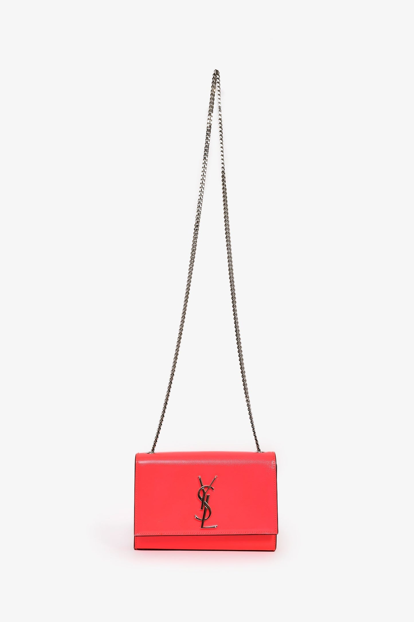 Saint Laurent Hot Pink Grained Leather Small Kate Bag