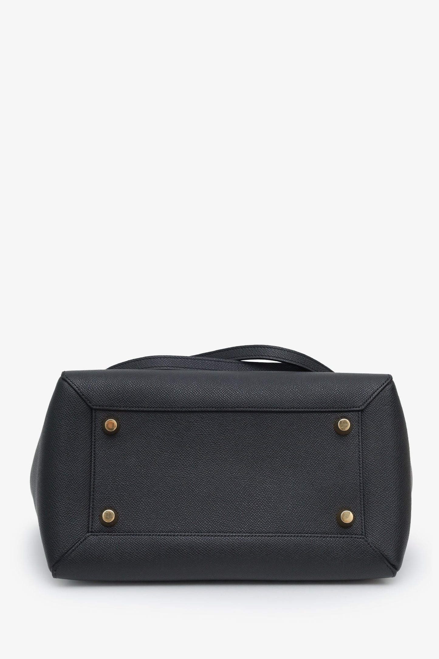Celine Black Leather Mini Belt Bag With Strap